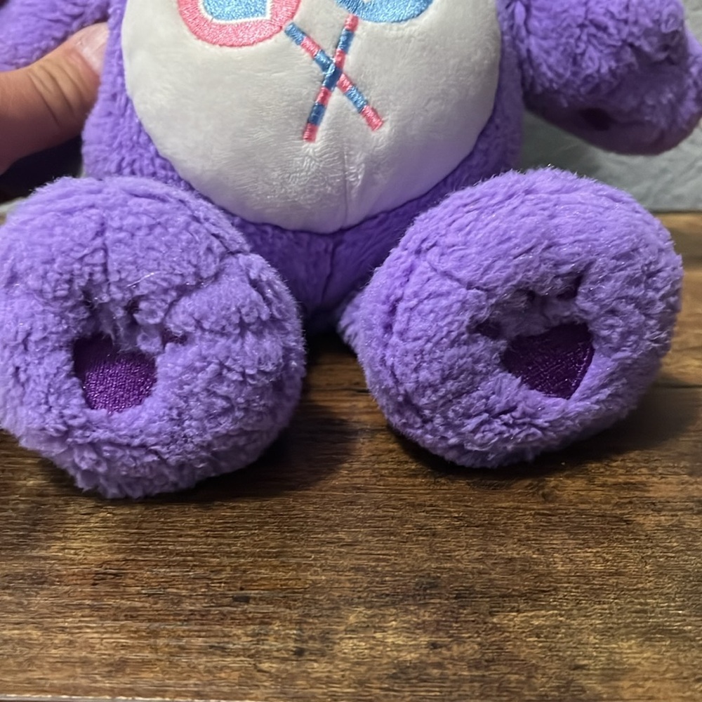 Care Bears Purple Plush with Heart Balloons - Picture 7 of 8